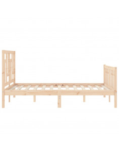 Giroletto con Testiera 120x200 cm in Legno Massello 2