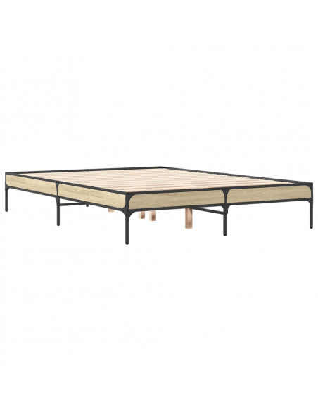 Giroletto Rovere Sonoma 140x190 cm in Legno Multistrato Metallo