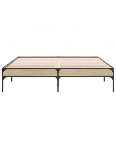 Giroletto Rovere Sonoma 140x190 cm in Legno Multistrato Metallo