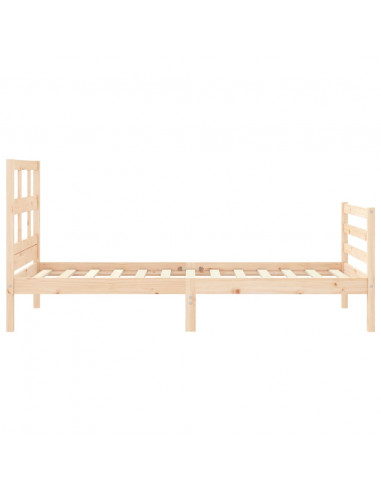 Giroletto con Testiera 90x200 cm in Legno Massello