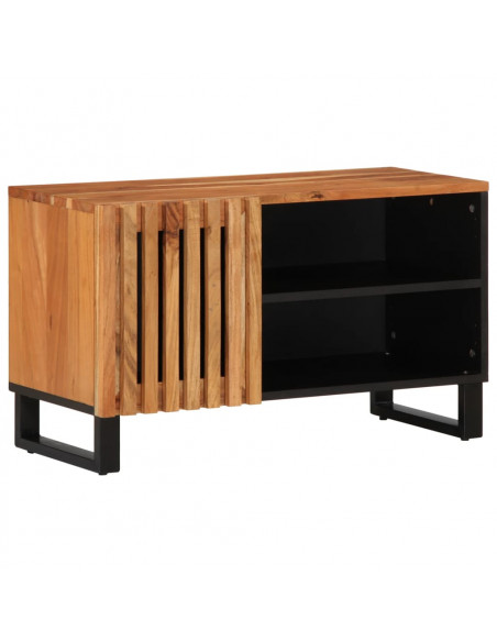 Mobile Porta TV 80x34x46 cm in Legno Massello di Acacia