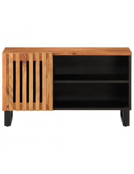Mobile Porta TV 80x34x46 cm in Legno Massello di Acacia