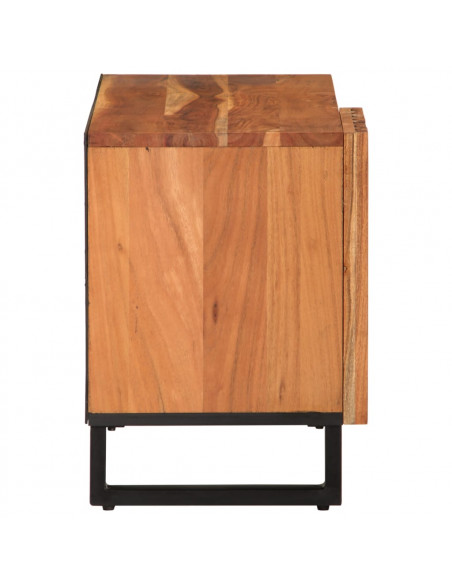 Mobile Porta TV 80x34x46 cm in Legno Massello di Acacia