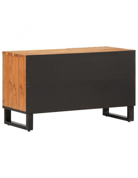 Mobile Porta TV 80x34x46 cm in Legno Massello di Acacia