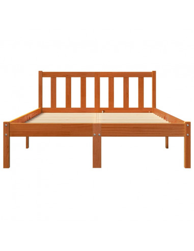 Giroletto senza Materasso Marrone Cera 120x200 cm Legno di Pino