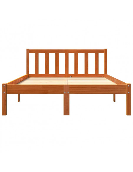 Giroletto senza Materasso Marrone Cera 120x200 cm Legno di Pino