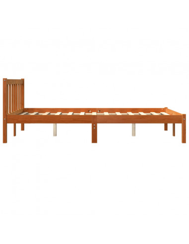 Giroletto senza Materasso Marrone Cera 120x200 cm Legno di Pino