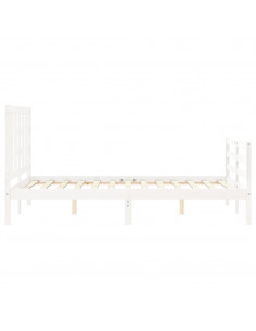 Giroletto con Testiera Bianco Small Double Legno Massello 2