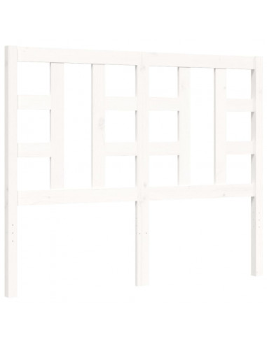 Giroletto con Testiera Bianco Small Double Legno Massello