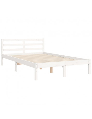 Giroletto con Testiera Bianco Small Double Legno Massello