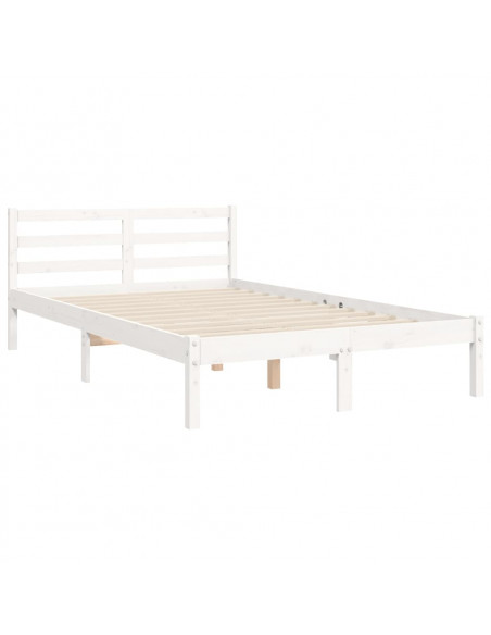 Giroletto con Testiera Bianco Small Double Legno Massello