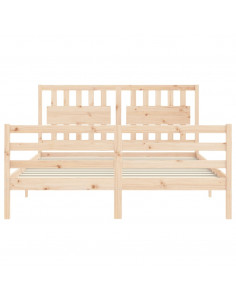 Giroletto con Testiera King Size in Legno Massello 2