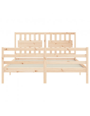 Giroletto con Testiera King Size in Legno Massello