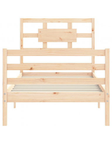 Giroletto con Testiera Single in Legno Massello