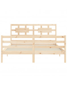 Giroletto con Testiera King Size in Legno Massello 2