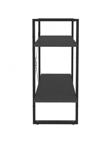 Libreria a 2 Ripiani Grigia 80x30x70 cm in Legno Multistrato