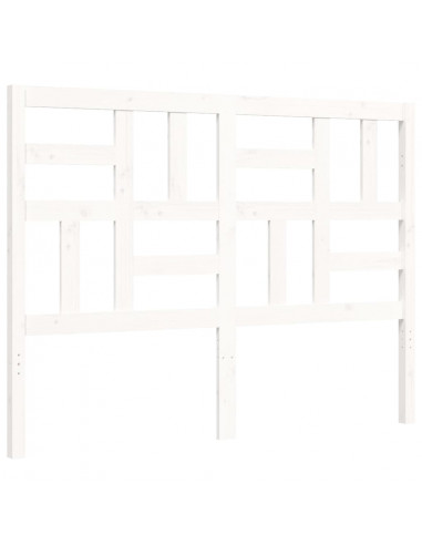 Giroletto con Testiera Bianco Small Double Legno Massello