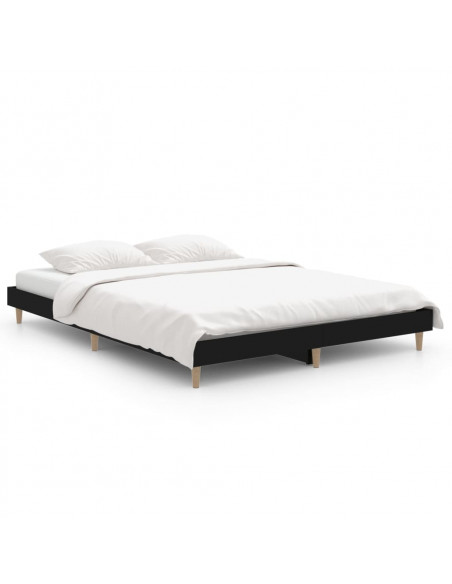 Giroletto Nero 135x190 cm in Legno Multistrato