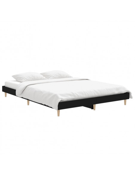 Giroletto Nero 135x190 cm in Legno Multistrato