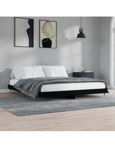 Giroletto Nero 120x200 cm in Legno Multistrato