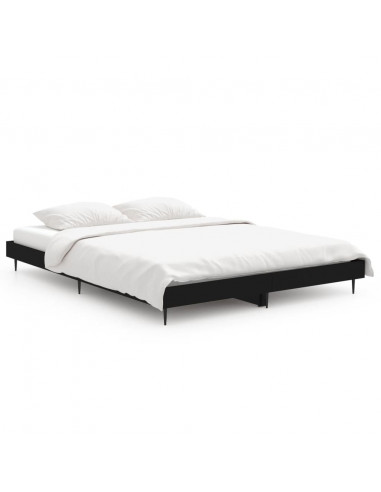 Giroletto Nero 135x190 cm in Legno Multistrato