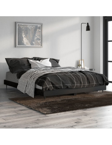 Giroletto Nero 135x190 cm in Legno Multistrato