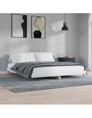 Giroletto Bianco Lucido 160x200 cm in Legno Multistrato