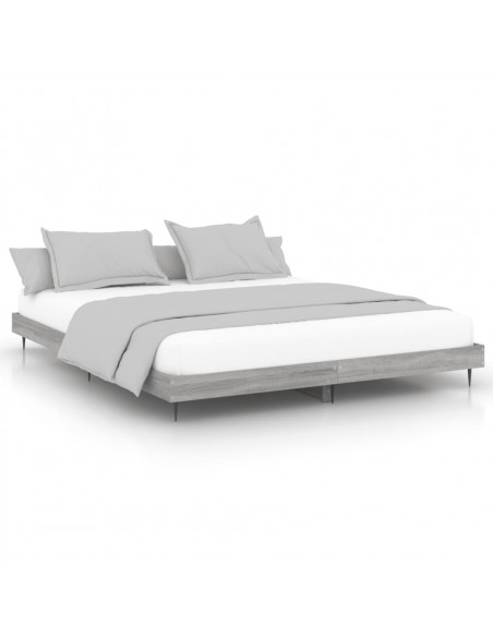 Giroletto Grigio Sonoma 160x200 cm in Legno Multistrato