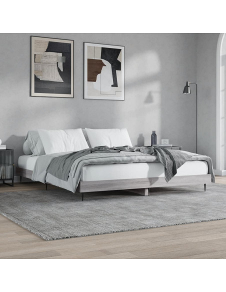 Giroletto Grigio Sonoma 160x200 cm in Legno Multistrato