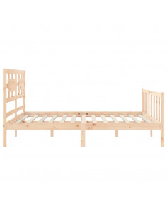 Giroletto con Testiera King Size in Legno Massello 2