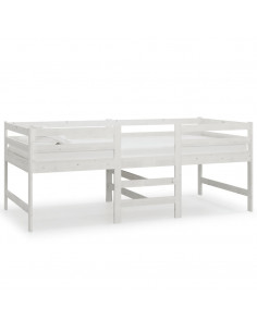 Giroletto Bianco 90x200 cm in Legno Massello di Pino 2