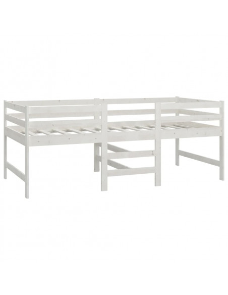 Giroletto Bianco 90x200 cm in Legno Massello di Pino
