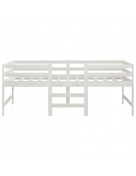 Giroletto Bianco 90x200 cm in Legno Massello di Pino
