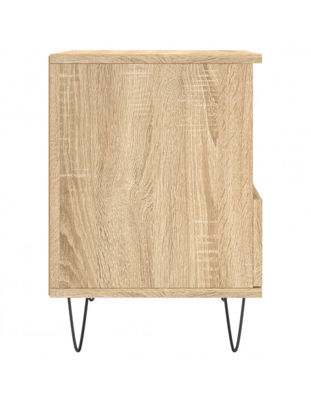 Comodino Rovere Sonoma 40x35x50 cm in Legno Multistrato
