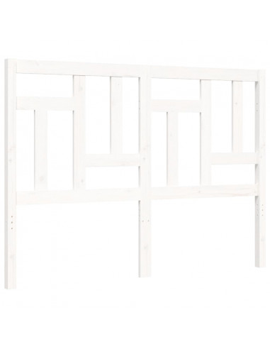 Giroletto con Testiera Bianco Small Double Legno Massello