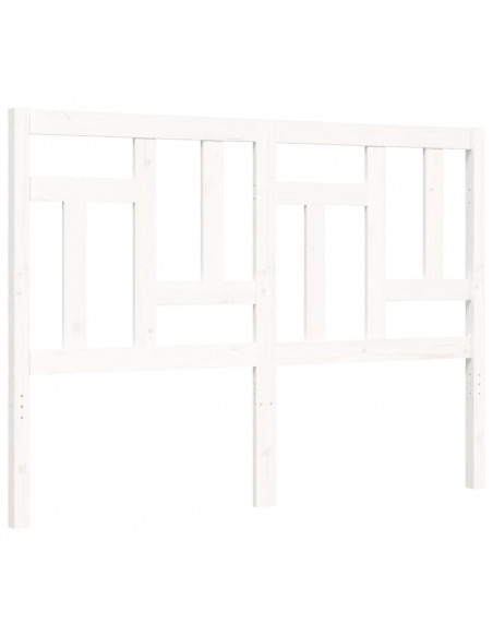 Giroletto con Testiera Bianco Small Double Legno Massello