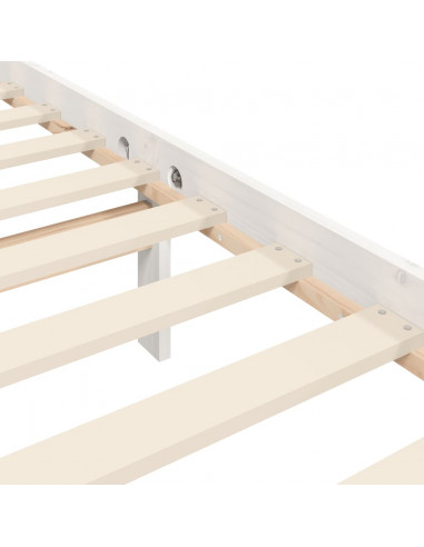 Giroletto con Testiera Bianco Small Double Legno Massello