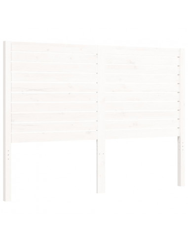 Giroletto con Testiera Bianco Small Double Legno Massello