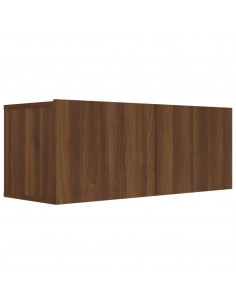 Mobile TV Rovere Marrone 80x30x30 cm Legno Multistrato 2