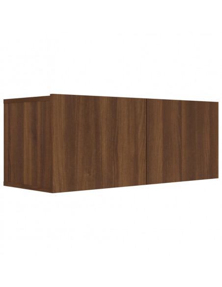 Mobile TV Rovere Marrone 80x30x30 cm Legno Multistrato