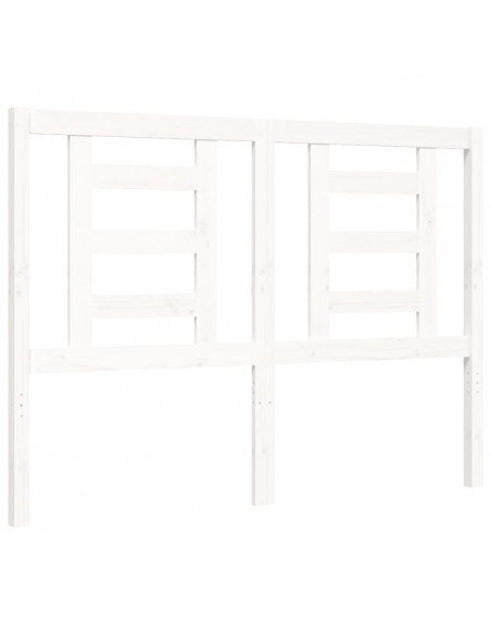 Giroletto con Testiera Bianco Small Double Legno Massello