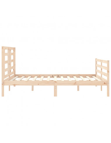 Giroletto con Testiera King Size in Legno Massello