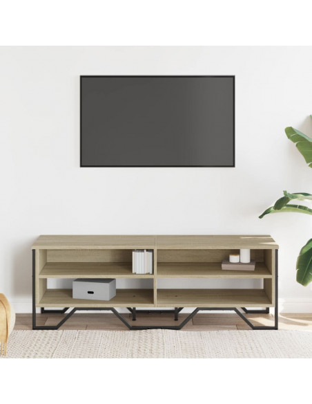 Mobile TV Rovere Sonoma 122x34x41 cm in Legno Multistrato