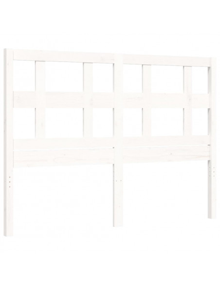 Giroletto con Testiera Bianco Small Double Legno Massello