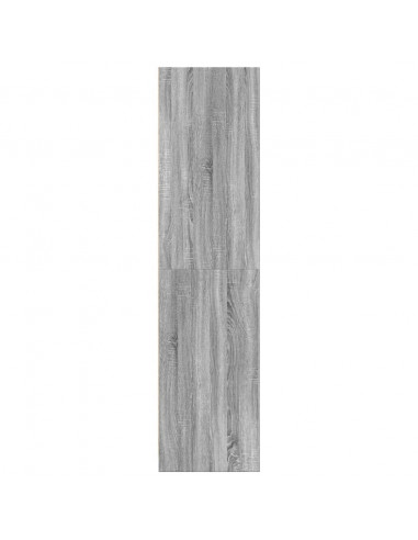 Armadio Grigio Sonoma 30x50x200 cm in Legno Multistrato