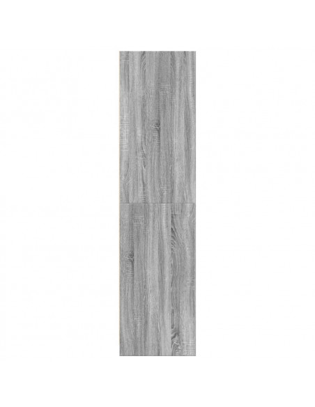 Armadio Grigio Sonoma 30x50x200 cm in Legno Multistrato