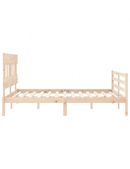 Giroletto con Testiera King Size in Legno Massello
