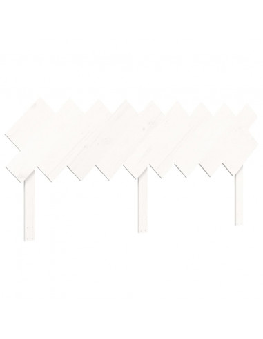 Letto per Anziani con Testiera Bianco Super King Legno Massello