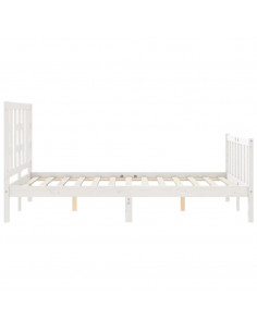 Giroletto con Testiera Bianco Small Double Legno Massello 2