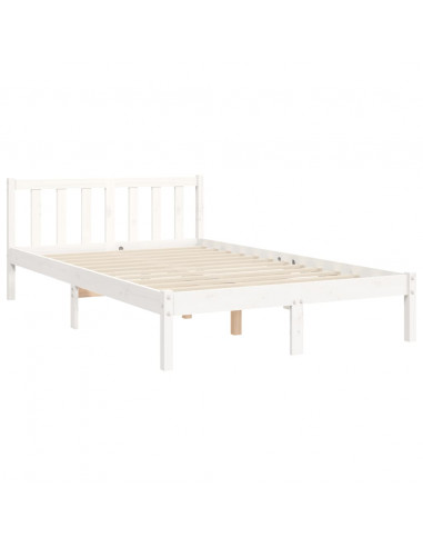 Giroletto con Testiera Bianco Small Double Legno Massello